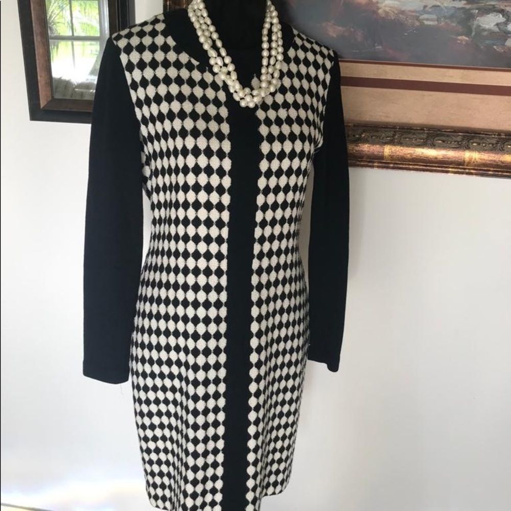Vintage 💯 wool size 8 Long sleeve dress